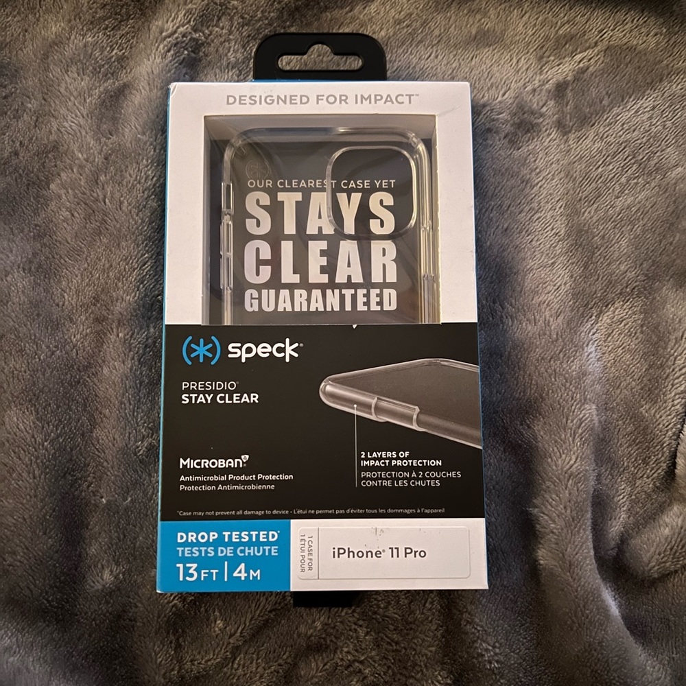 Iphone 11 Pro Speck “Stay Clear” case